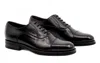 Martin Dingman Men's Campania Italian Calf Leather Cap Toe Shoe In Black In Black