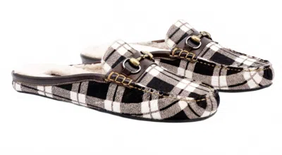Martin Dingman Men's Cozy Slide In Black/white In Multi