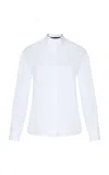 Martin Grant Classic Cut Cotton Top In White