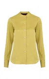 Martin Grant Classic Cut Wool Top In Yellow