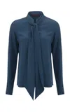 Martin Grant Classic Neck Tie Silk Top