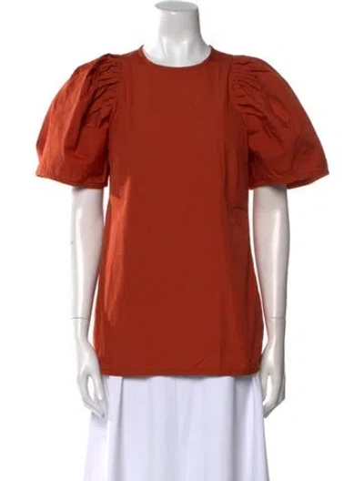 Pre-owned Martin Grant Crew Neck Short Sleeve T-shirt In Orange