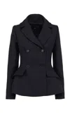 Martin Grant Crinoline Wool Jacket In Navy