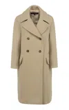 Martin Grant Double-breasted Wool Coat In Nude