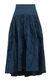 Martin Grant Drop Waist Cotton Skirt