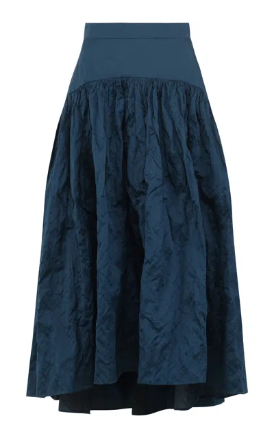 Martin Grant Drop Waist Cotton Skirt