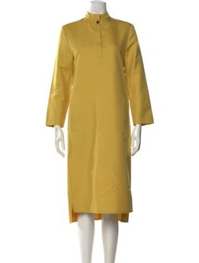 Pre-owned Martin Grant Knee-length Dress In Yellow
