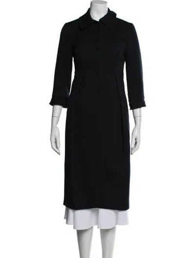 Pre-owned Martin Grant Linen Coat In Black
