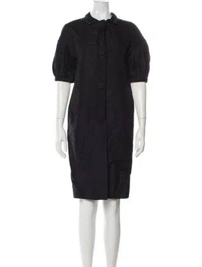 Pre-owned Martin Grant Linen Knee-length Dress In Blue