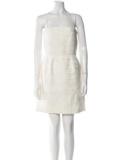 Pre-owned Martin Grant Linen Mini Dress W/ Tags In White