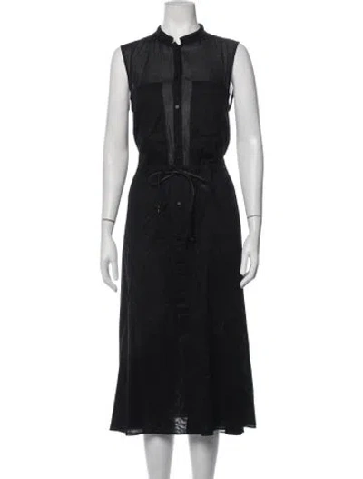 Pre-owned Martin Grant Midi Length Dress In Black