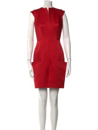 Pre-owned Martin Grant Mini Dress In Red