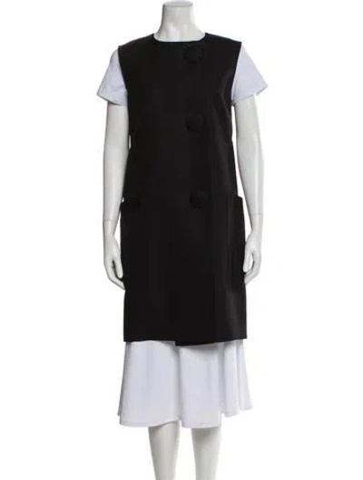 Pre-owned Martin Grant Silk Coat In Black