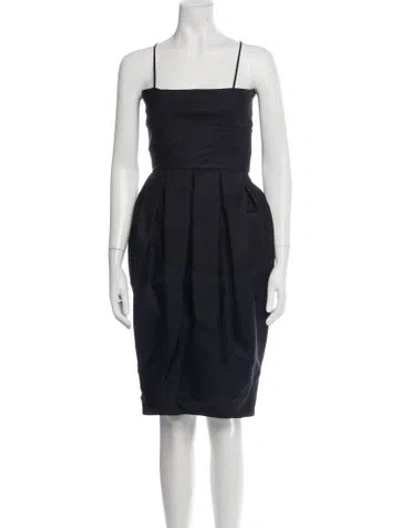 Pre-owned Martin Grant Silk Knee-length Dress In Black