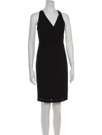 Pre-owned Martin Grant Silk Knee-length Dress In Black
