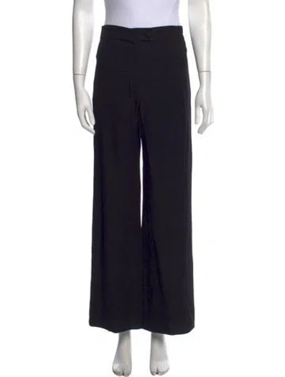 Pre-owned Martin Grant Silk Wide Leg Pants In Blue