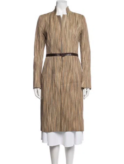 Pre-owned Martin Grant Striped Coat In Neutrals