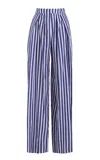 Martin Grant Striped Tie-neck Top
