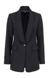 Martin Grant Tuxedo Wool Jacket In Black