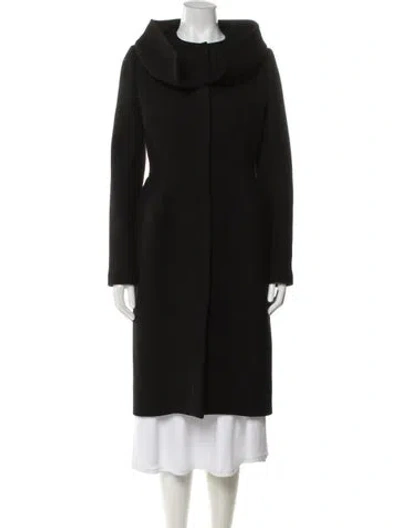 Pre-owned Martin Grant Virgin Wool Coat In Black