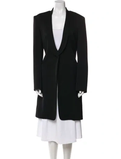 Pre-owned Martin Grant Virgin Wool Coat In Black