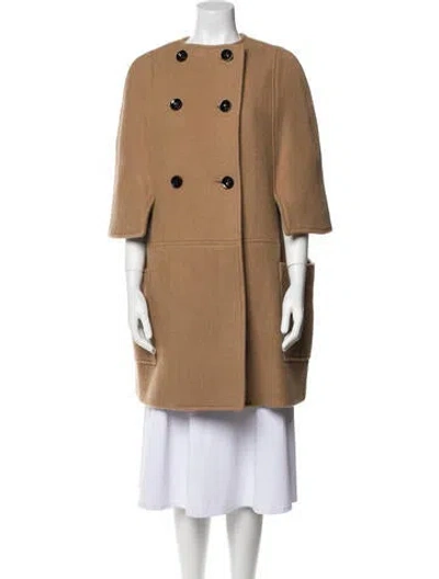 Pre-owned Martin Grant Virgin Wool Coat In Brown