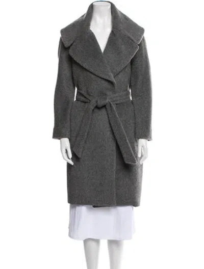 Pre-owned Martin Grant Virgin Wool Peacoat In Gray