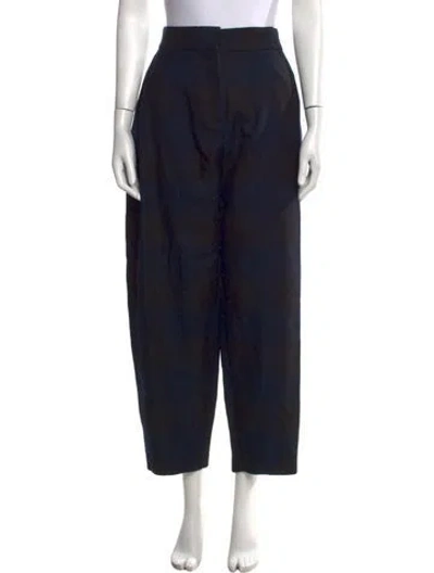 Pre-owned Martin Grant Virgin Wool Wide Leg Pants In Blue