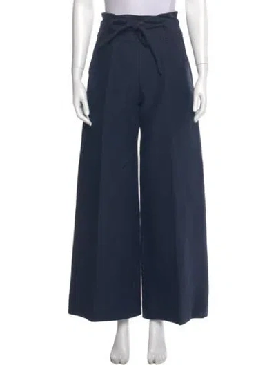 Pre-owned Martin Grant Wide Leg Pants In Blue