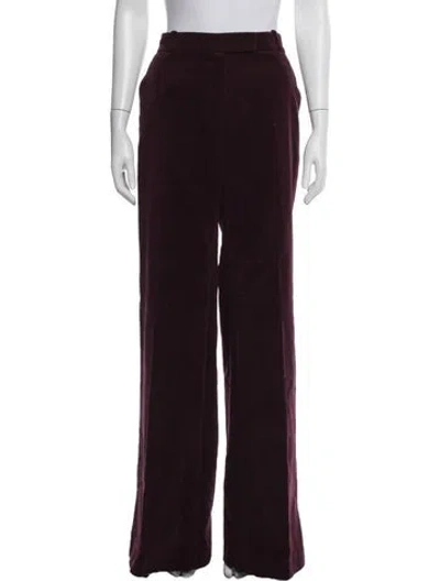 Pre-owned Martin Grant Wide Leg Pants In Burgundy
