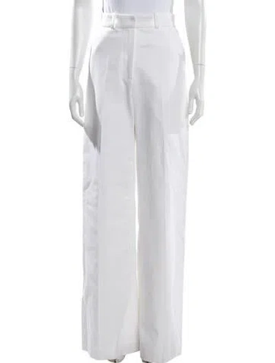 Pre-owned Martin Grant Wide Leg Pants In White