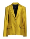 Martin Grant Woman Blazer Lime Green Size 10 Viscose, Cotton In Green