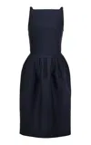 Martin Grant Wool-blend Cocktail Dress In Navy