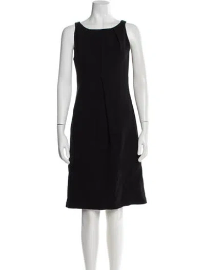 Pre-owned Martin Grant Wool Knee-length Dress In Black