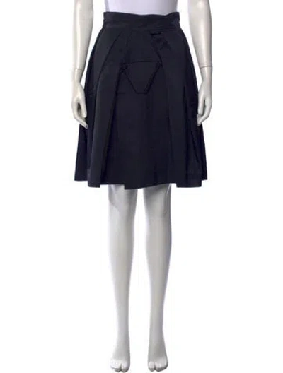 Pre-owned Martin Grant Wool Knee-length Skirt In Black