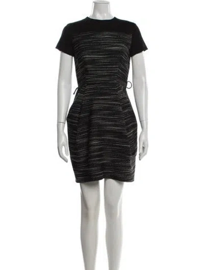 Pre-owned Martin Grant Wool Mini Dress In Black