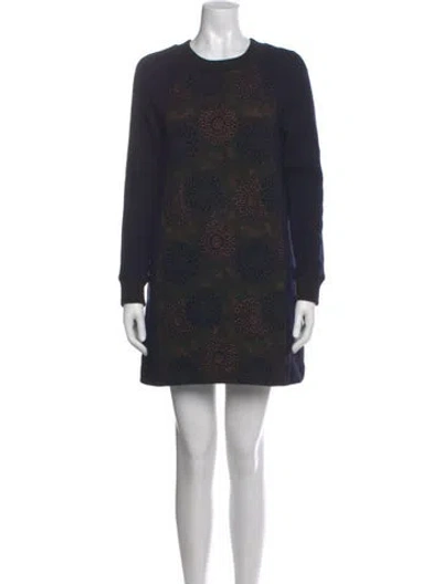 Pre-owned Martin Grant Wool Mini Dress In Blue