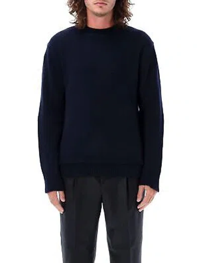 Pre-owned Martin Maison Margiela Elbow Patches Sweater In Blue