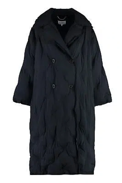 Pre-owned Martin Maison Margiela Padded Techno Fabric Coat In Black