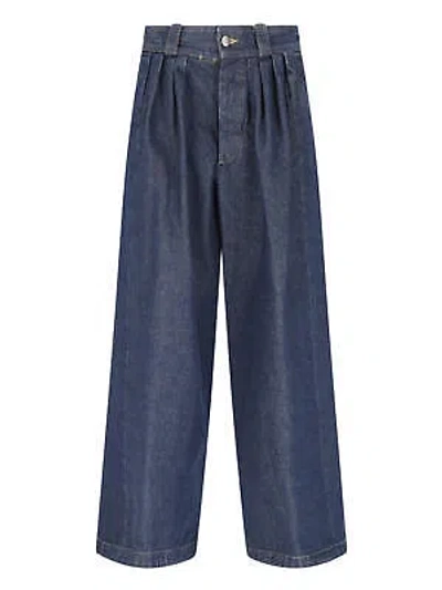 Pre-owned Martin Maison Margiela Pleated Pants In Blue