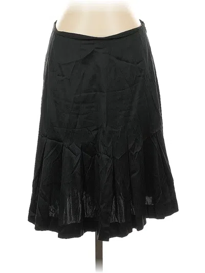 Pre-owned Martin + Osa Silk Skirt In Black