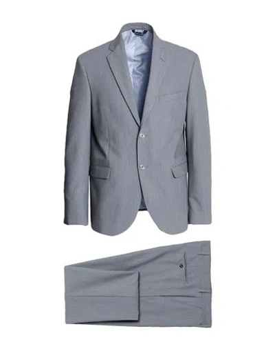 Martin Zelo Man Suit Taupe Size 42 Wool, Viscose, Elastane In Blue