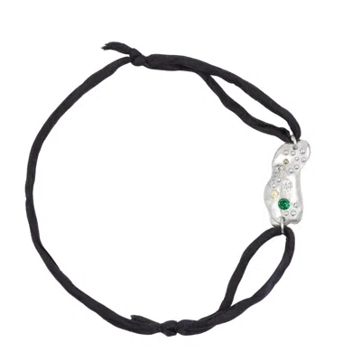 Martina Rozenberg Smira Jewelry Women's Black / Silver Sierpe Bracelet