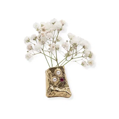 Martina Rozenberg Smira Jewelry Women's Gold Aube Brooch