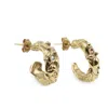 Martina Rozenberg Smira Jewelry Women's Gold Foamline Earrings