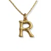 Martina Rozenberg Smira Jewelry Women's Gold Letter Collection Necklace