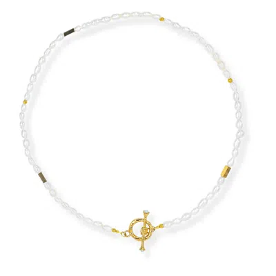 Martina Rozenberg Smira Jewelry Women's Gold Ondaluz - Main Pearl Necklace