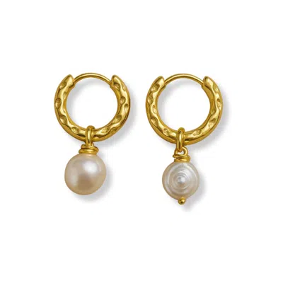 Martina Rozenberg Smira Jewelry Women's Gold Pearl Earrings