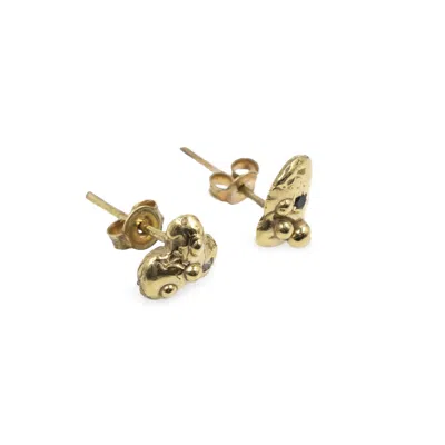 Martina Rozenberg Smira Jewelry Women's Gold Sole Pebbles Earrings