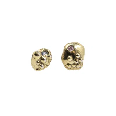 Martina Rozenberg Smira Jewelry Women's Gold Stella Pebbles Earrings